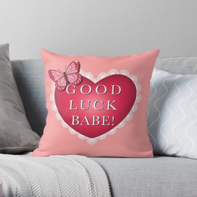 Good Luck Babe Chappell Roan Throw Pillow - Chappell Roan Shop